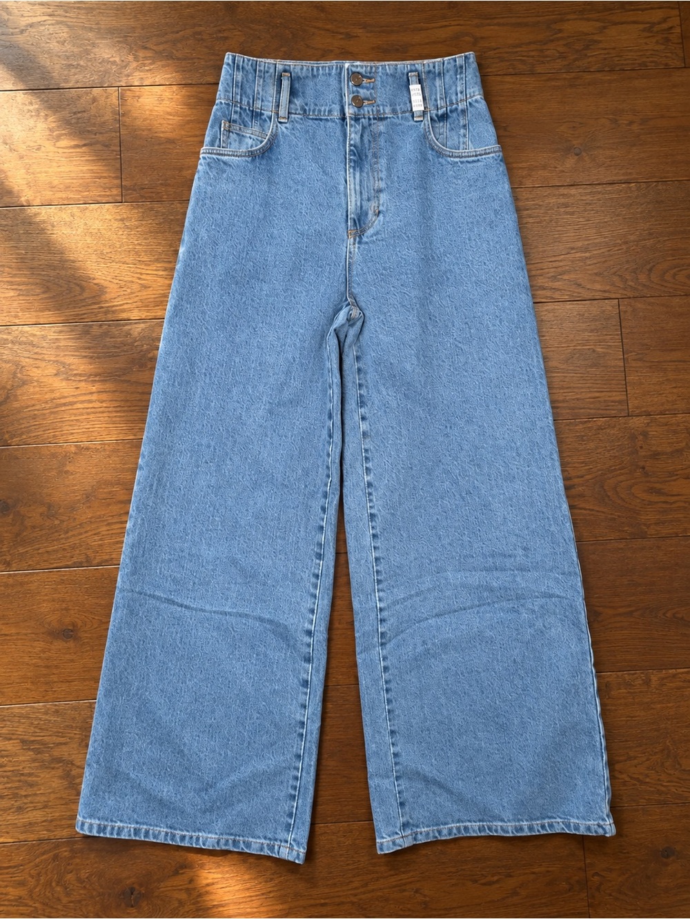 Baykan Factory Sample High-Rise Wide Leg Women's Jeans Approx Sz 12